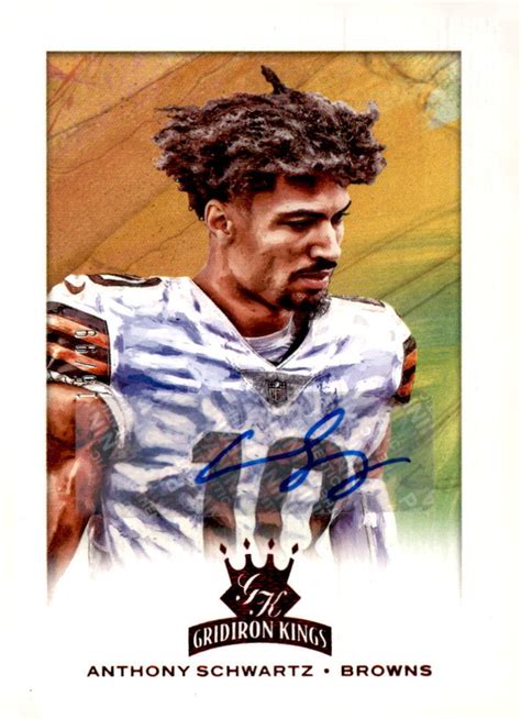 Panini Chronicles Gridiron Kings Signatures Gk Anthony