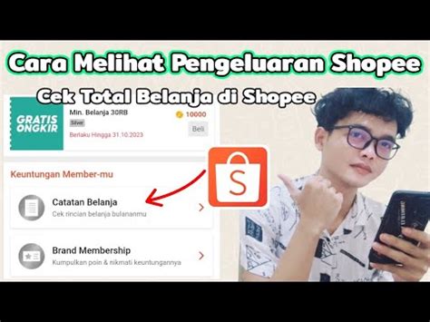 Cara Melihat Pengeluaran Shopee Cek Total Belanja Di Shopee