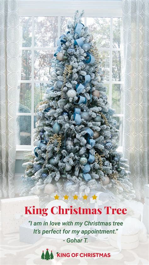 King Of Christmas® Highest Quality Artificial Christmas Trees Blue