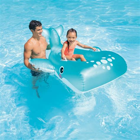 Intex Blue Whale Ride On Inflatable Pool Float Intex Singapore