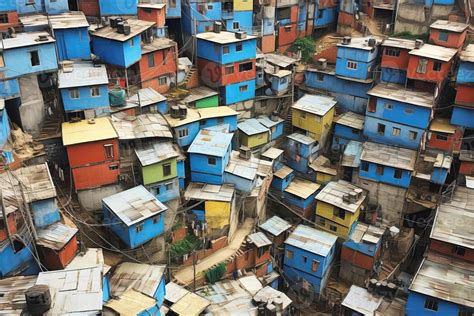 AI generated Aerial view of Favelas, Rio de Janeiro, Brazil, AI Generated 37382173 Stock Photo ...