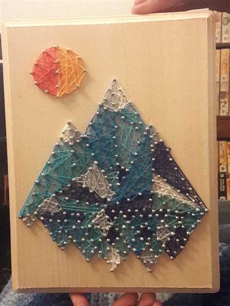 Mountains Archives String Art Diystring Art Diy