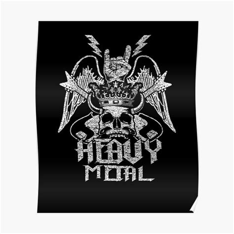 Heavy Metal Poster For Sale By Takinino Redbubble