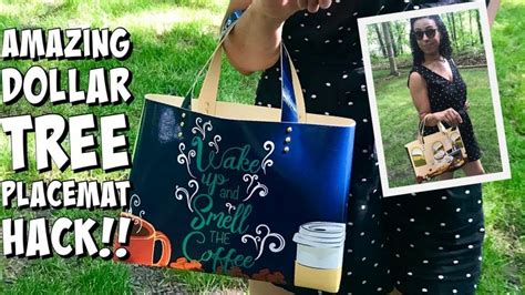 Make A Tote Bag Using Just TWO DOLLAR TREE PLACEMATS Dollar Tree Hack