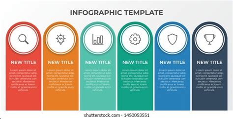 Infographic List Template Element 6 Points Stock Vector (Royalty Free) 1450053551