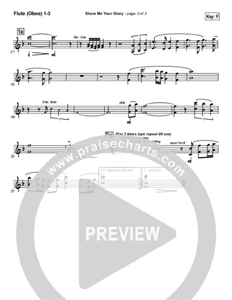 Show Me Your Glory Flute Oboe Sheet Music Pdf Lakewood Church