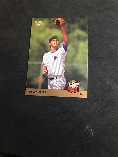 Derek Jeter Upper Deck Top Prospects Rookie Hof Rc Near Mint