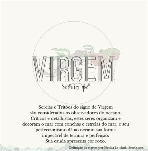 A Sereia De Cada Signo Virgem