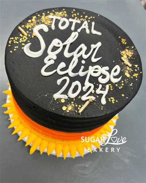 Solar Eclipse Cake Sugar Love Bakery