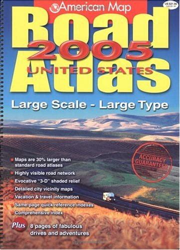 USA Road Atlas Large Scale 2005 (American Map Corporation Road Atlases ...