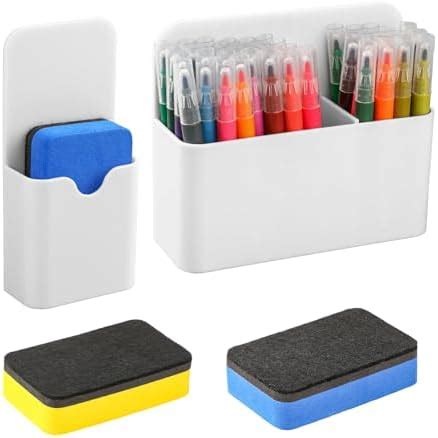 Jeffdad Pcs Magnetic Pen Holder With Magnetic Blackboard Erase