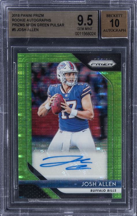 Lot Detail - 2018 Panini Neon Green Pulsar Prizm Rookie Autographs #5 ...