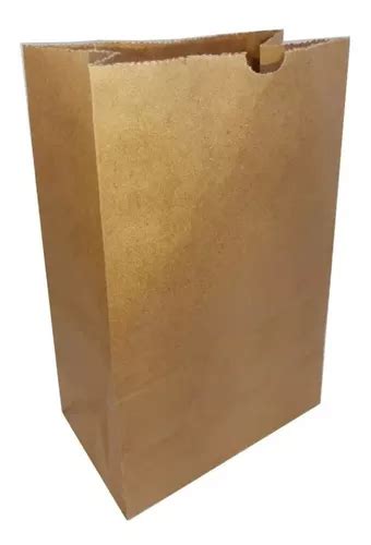 Embalagem Saco Papel Kraft Delivery Fast Food 100 Unid 15kg