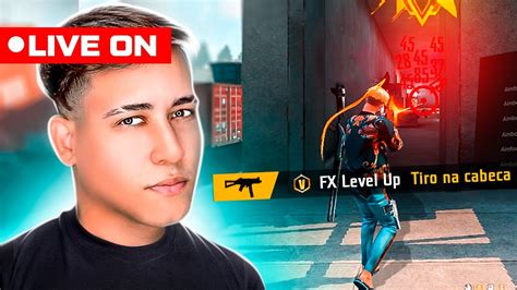 LEVEL UP AO VIVO A JORNADA ATÉ O ELITE SOLO RANQUEADA FREE FIRE