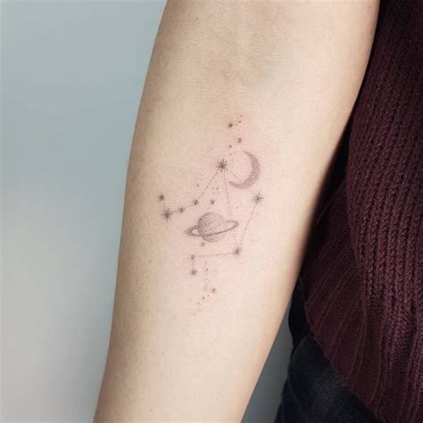 Libra Constellation Tattoo Designs Ideas And Meanings For Zodiac