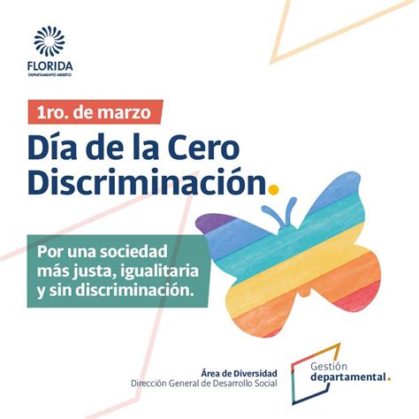 1 de marzo Dia de la Cero discriminación IDF