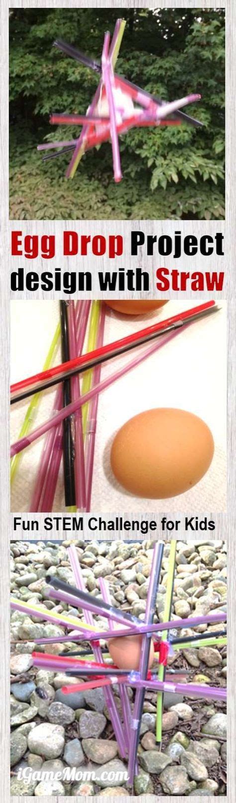 Successful Egg Drop Project Design With Straws Stem Projects For Kids