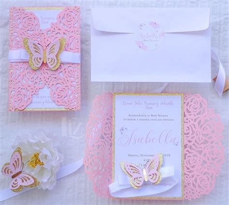 Invitaciones de mariposas y flores para cualquier ocasión Etsy México