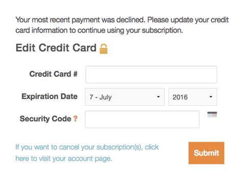 How Do I Update My Credit Card Information Knowledge Base