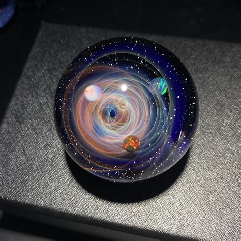 Swirling Galaxy Inspired Glass Orb Scrolller