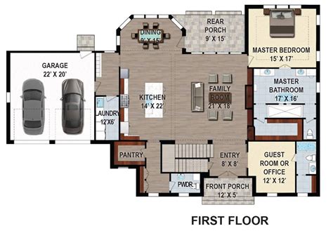 Traditional House Plan With 5 Bedrooms And 35 Baths Plan 9626