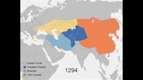 Growth Of The Mongol Empire 1206 1294 Youtube