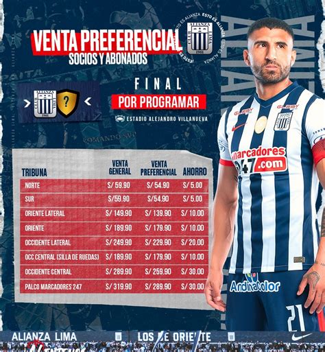 Alianza Lima Puso A La Venta Las Entradas Para La Final Ante Melgar O