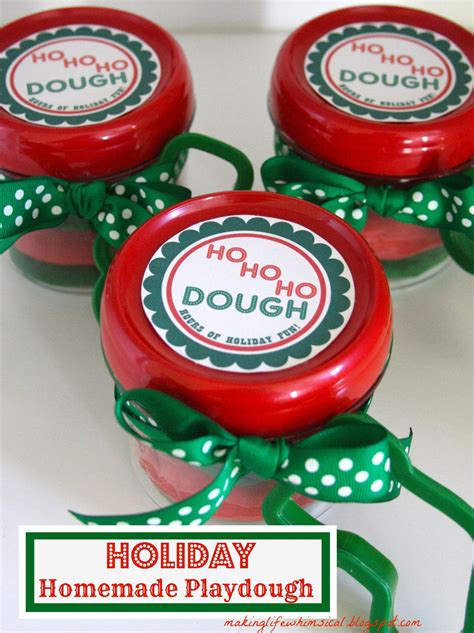 Christmas Homemade Play Dough Printable Tag By Makinglifewhimsical 4