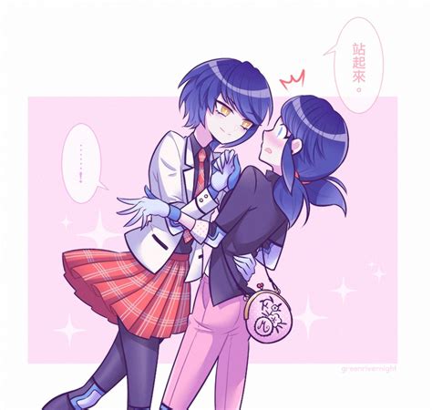 Marinette Dupain Cheng And Kagami Tsurugi Miraculous Ladybug Drawn By