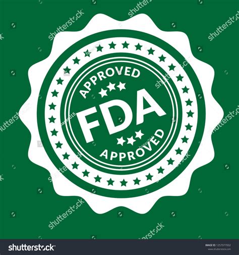 Fda Approved Emblem Label Badge Logo Stock Vector (Royalty Free) 1257977002 | Shutterstock