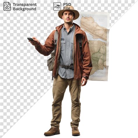 Premium PSD | Transparent background realistic photographic tour guides