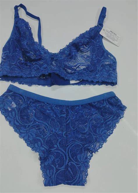 Net Plain Blue Ladies Bra Panty Set At Rs 177set In New Delhi Id 2852895856373