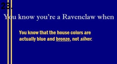 Ravenclaw House Colors Blue And Bronze