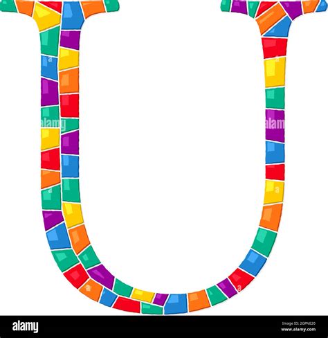 Letter U Vector Mosaic Stock Vector Image And Art Alamy