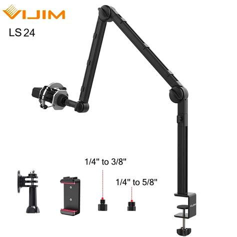 Ulanzi Vijim Ls Desk Table Clamp Boom Arm Mic Microphone Stand Mount