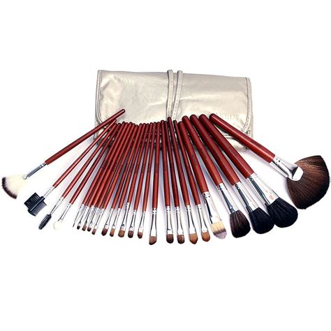 24 Pieces Naked 6 Brush Set With Leather Pouch DesireStore Pk