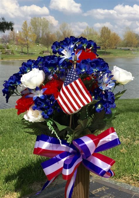 Premium Veterans Patriotic Arrangement - St. Charles Memorial Gardens