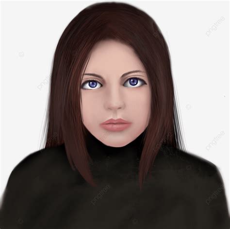 Retrato De Uma Mulher Olhar Intenso Png Mulher Retrato Intenso