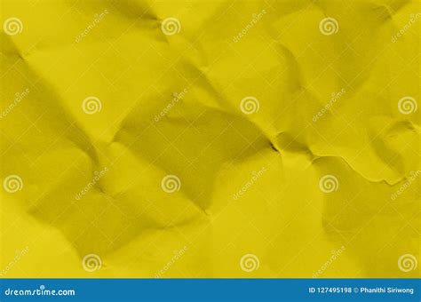 Yellow Background And Wallpaper By Crumpled Paper Texture And Fr Stock