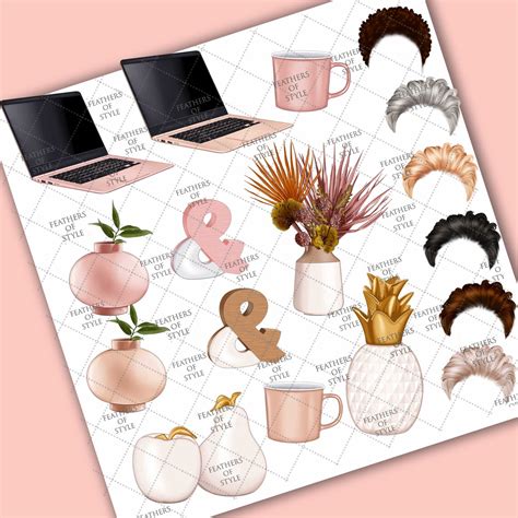 Boss Babe Clipart Planner Girl Clipart Fashion Girl Clipart Etsy