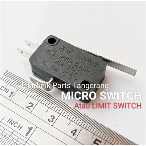 Jual MICRO SWITCH PLAT AGAK PANJANG MIKRO SWITCH MICRO LIMIT SWITCH