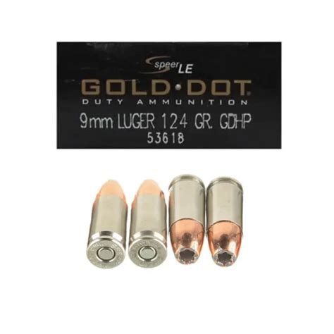 Bulk Speer Gold Dot 9mm Ammo For Sale 124gr Jhp 53618 1000