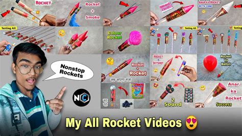 Diwali Rocket Experiments Diwali Rockets Crackers Experiment YouTube