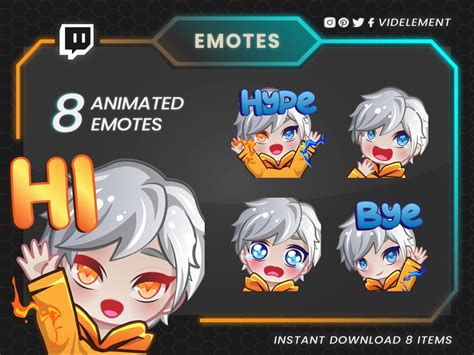 Animated Twitch Emotes 8 Dynamic Emotes for Streamers With a Flare for ...