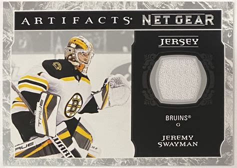 Jeremy Swayman 2022 23 Upper Deck Artifacts Hockey Boston Bruins Net