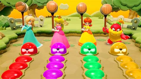 Super Mario Party Minigames Rosalina Vs Peach Vs Daisy Vs Pom Pom