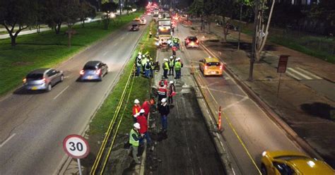 Distrito realizó jornada nocturna para tapar huecos en la av Boyacá