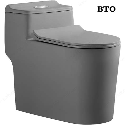 Bto European Luxury Sanitary Ware Ceramic Siphon S Trap Grey One Piece