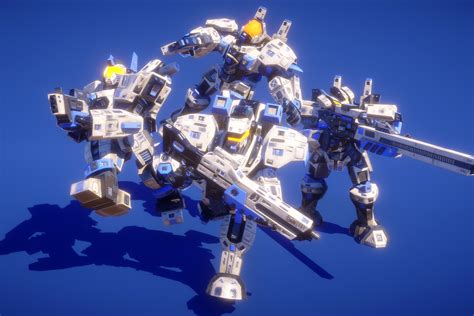 Robot Hero Modular PBR 3D 机器人 Unity Asset Store