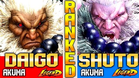 SF6 Akuma Shuto Vs Daigo Akuma Mirror High Level YouTube